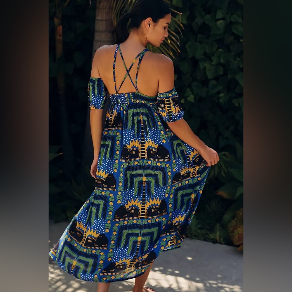 João Incerti for Anthropologie Strappy Bandeau Dress Sans sleeves